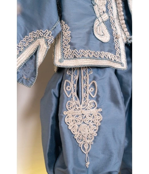 Jabador in shantung silk — handmade by Maalem, 3 pieces 2