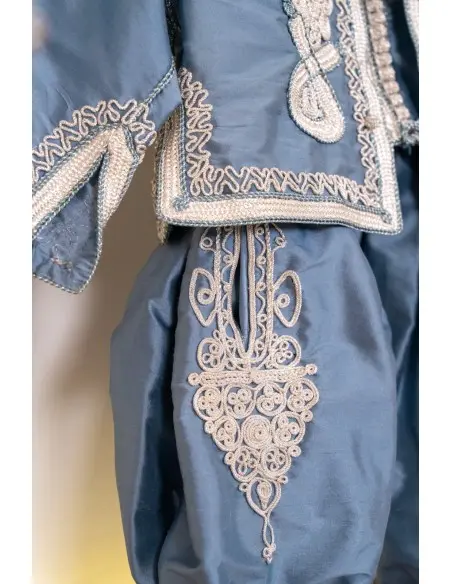 Jabador in shantung silk — handmade by Maalem, 3 pieces — photo 2