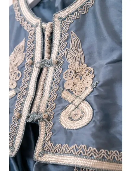 Jabador in shantung silk — handmade by Maalem, 3 pieces — photo 3
