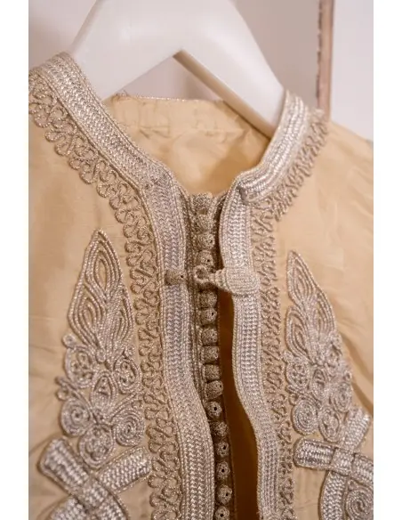 Jabador in shantung silk — handmade by Maalem, 3 pieces — photo 5