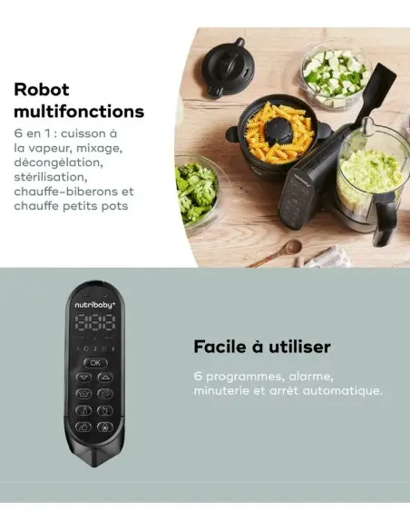 Babymoov Nutribaby XL - Robot culinaire multifonctions capacité