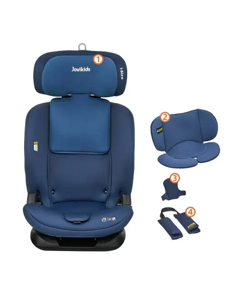 Jovikids CICI TT i-Size car seat 76-150 cm - Blue — photo 3