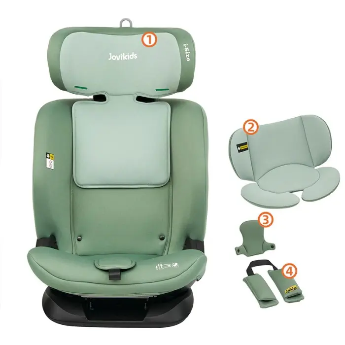 Jovikids Siège auto CICI TT i-Size 76-150 cm - Vert Siège auto 