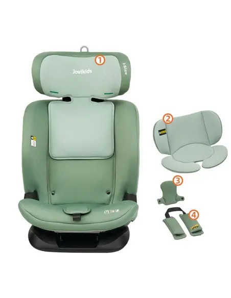 Jovikids Siège auto CICI TT i-Size 76-150 cm - Vert Siège auto 