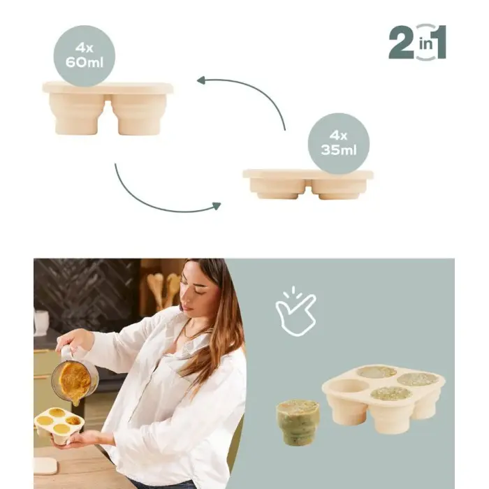 Babymoov Set de Contenants en Silicone et Grignoteuses