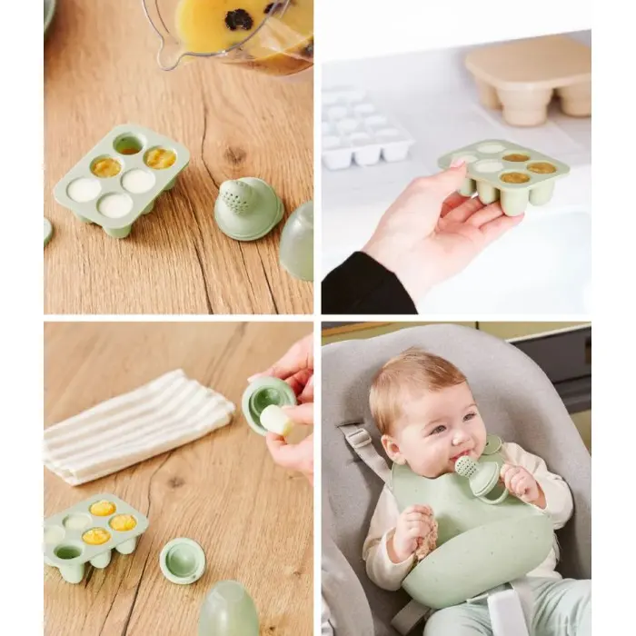 Babymoov Set de Contenants en Silicone et Grignoteuses