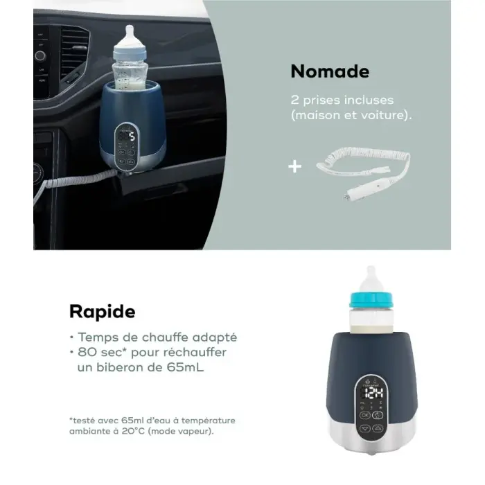 Babymoov Chauffe-Biberon Maison/Voiture NutriSmart
