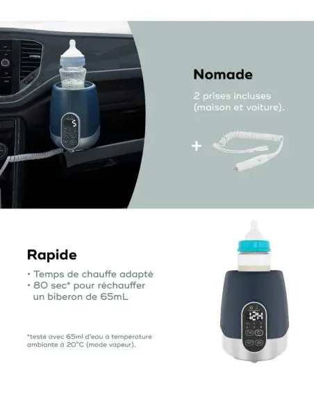 Babymoov Chauffe-Biberon Maison/Voiture NutriSmart