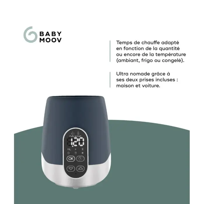 Babymoov Chauffe-Biberon Maison/Voiture NutriSmart
