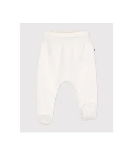 Legging bébé 100% coton – Blanc Bonnet, Moufles, Chaussons - 