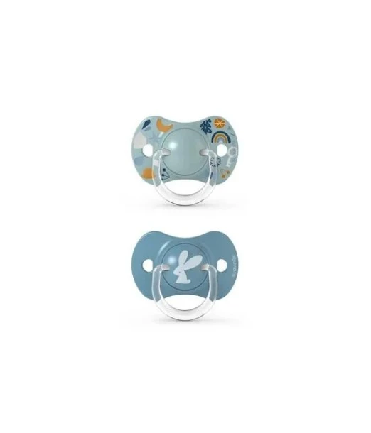 Suavinex Symmetrical pacifiers SX PRO — Into the Forest Blue from 0 to 6 months