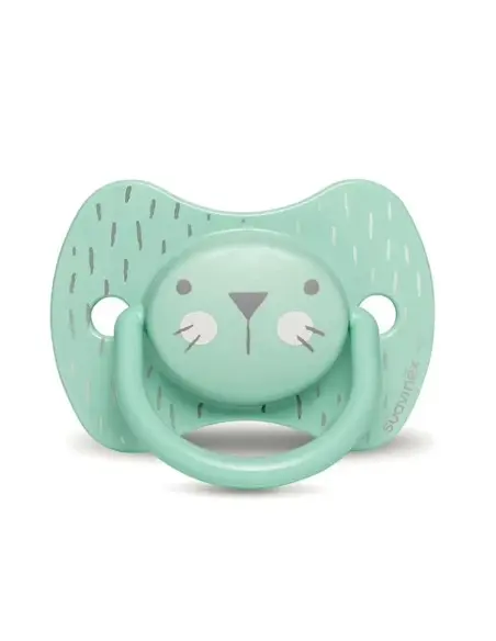 Suavinex Premium pacifier with reversible anatomical silicone nipple 18m+ green