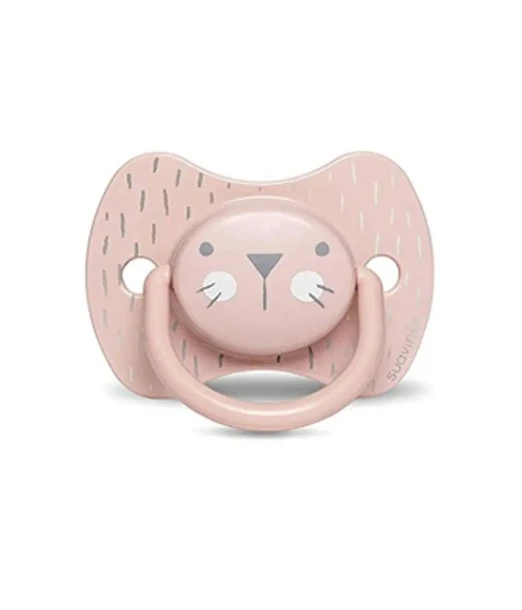 Suavinex Premium pacifier with reversible anatomical silicone nipple from 18 months Pink