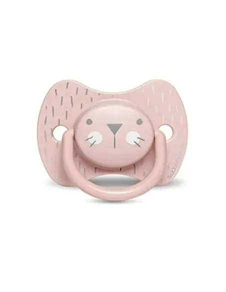 Suavinex Premium pacifier with reversible anatomical silicone nipple from 18 months Pink