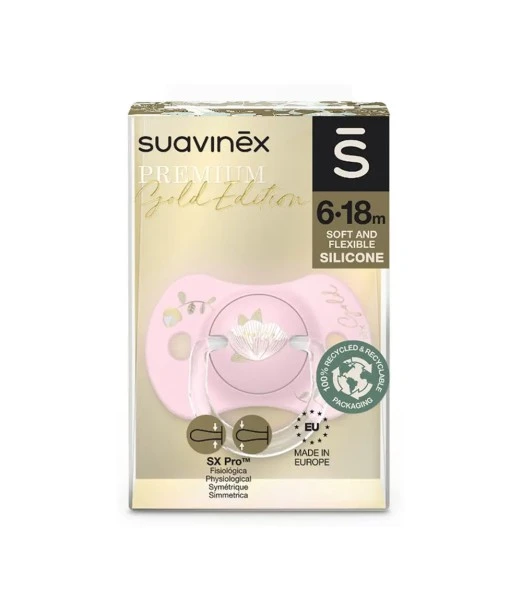 Suavinex pacifier Premium silicone SX Pro from 6 to 18 months - Pink 2