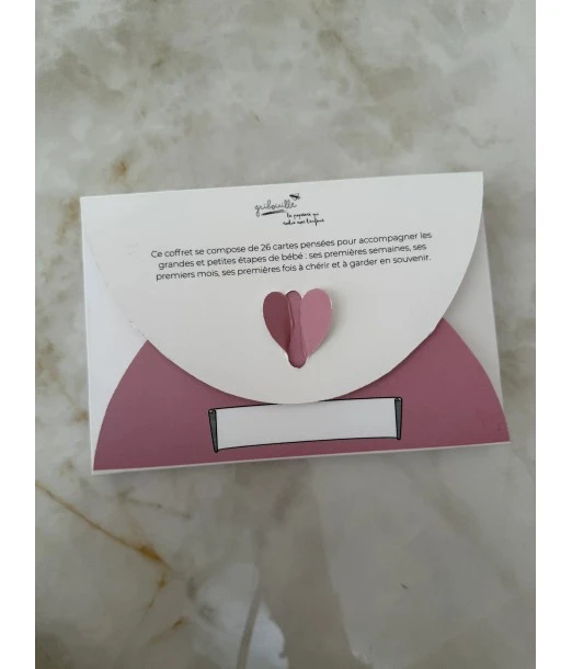 Gribouille milestone cards My firsts - Girl 2