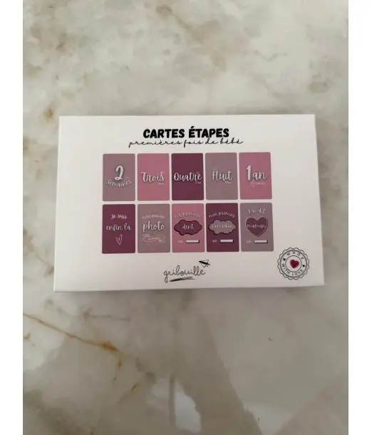 Gribouille Cartes étapes Mes premières fois - Fille