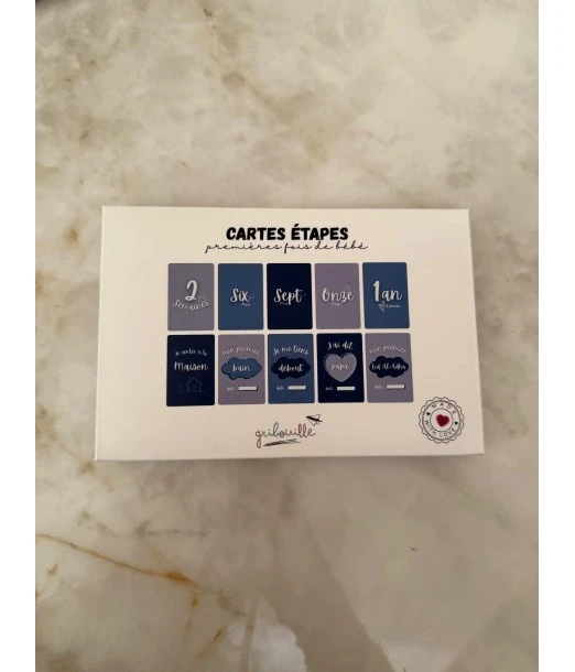 Gribouille milestone cards My firsts - Boy