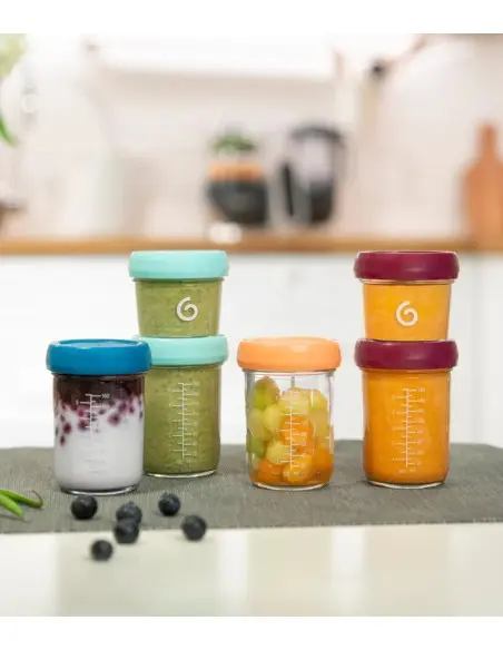 Babymoov set of 8 glass baby bowls + organic recipe booklet — photo 2