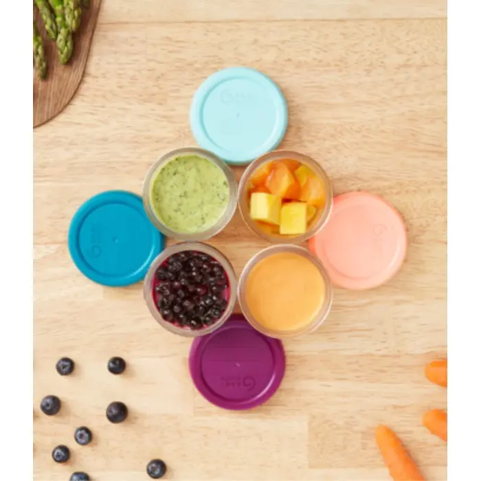 Babymoov Lot de 8 Babybols en Verre + Livret Recettes Bio