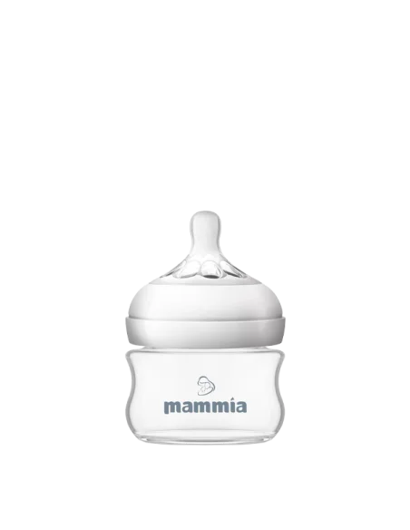 Mammia Natural Feeling baby bottle 90 ml — from 0 months (newborn flow)