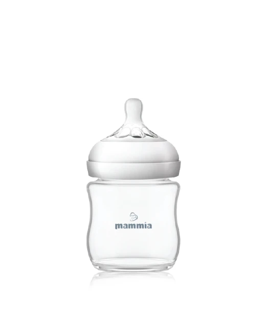 Mammia Natural Feeling baby bottle 120 ml — from 0 months (newborn flow)