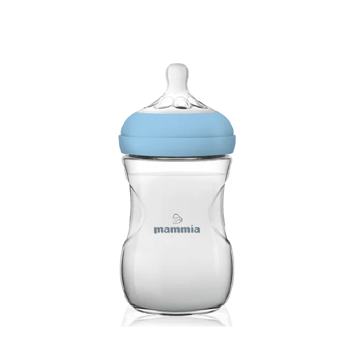 Mammia Biberon Natural Feeling 240ml - 3 mois (débit adapté)