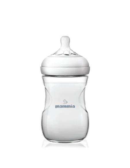 Mammia Biberon Natural Feeling 240ml - 3 mois (débit adapté)