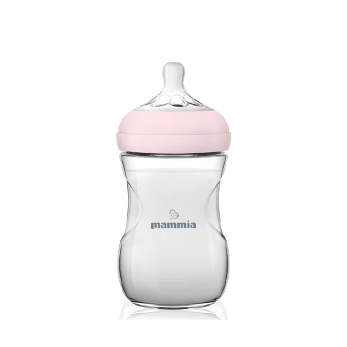Mammia Biberon Natural Feeling 240ml - 3 mois (débit adapté)