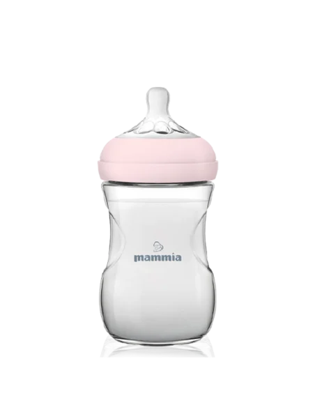 Mammia Biberon Natural Feeling 240ml - 3 mois (débit adapté)