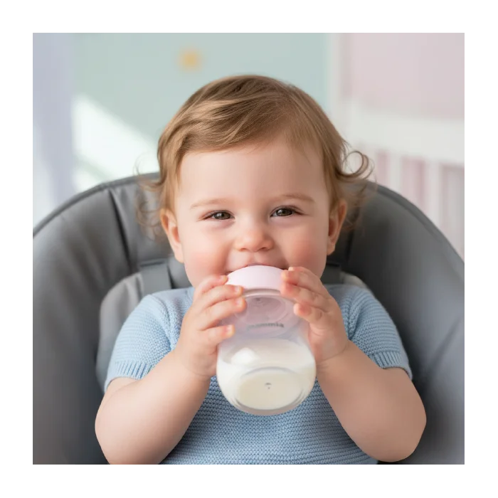 Mammia Biberon Natural Feeling 240ml - 3 mois (débit adapté)