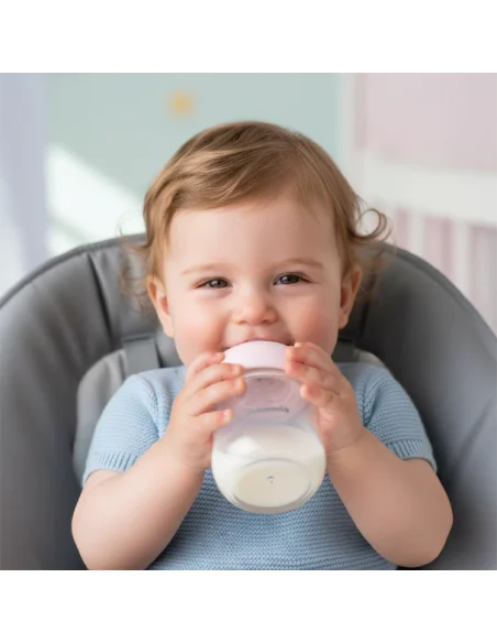 Mammia Biberon Natural Feeling 240ml - 3 mois (débit adapté)