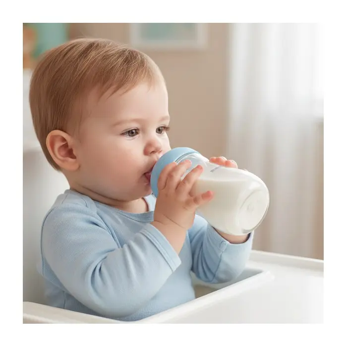 Mammia Biberon Natural Feeling 330ml - 6 mois (débit adapté)