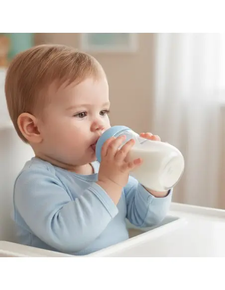 Mammia Biberon Natural Feeling 330ml - 6 mois (débit adapté)