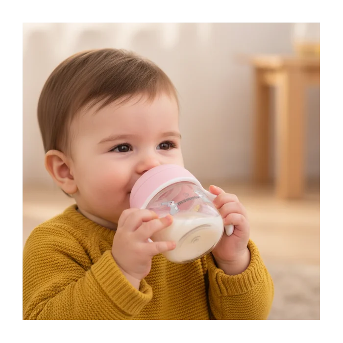 Mammia biberon évolutif 2en1 à Poignée Ergonomique 150ml