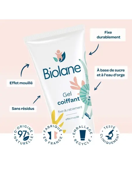 Biolane Gel Coiffant 100ml Accessoires de toilette - Biolane