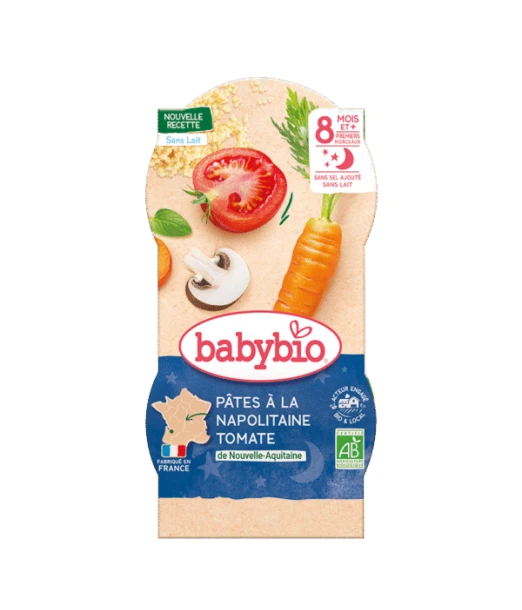 Babybio Good night Napolitana pasta 2x200g from 8 months