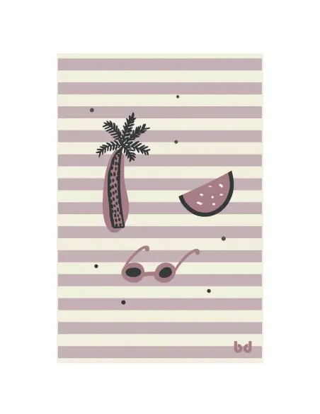 Bimbidreams beach towel 100x150cm - Hawai Lilac
