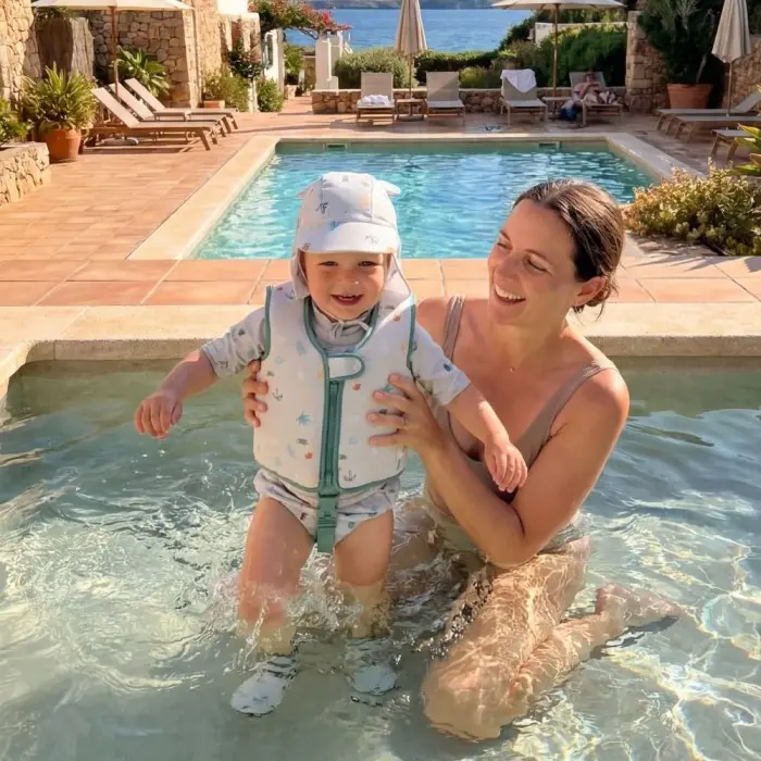 Bimbidreams Gilet de natation bébé anti-UV UPF 50+ 1-3 ans -