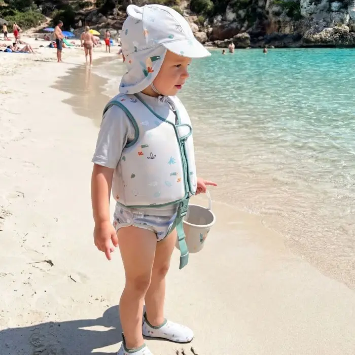 Bimbidreams Gilet de natation bébé anti-UV UPF 50+ 1-3 ans -