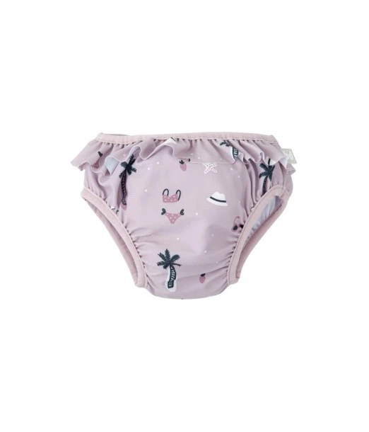 Bimbidreams leak-proof swim diaper UPF 50+ from 12 to 18 months - Hawai Lila