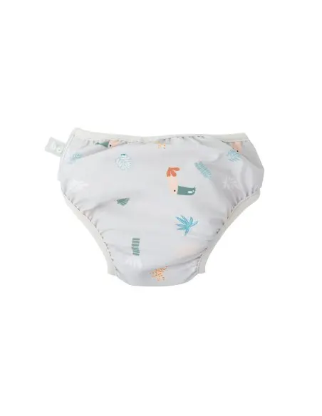 Bimbidreams baby leak-proof swimsuit UPF 50+ 12-18 months — Tucan grey — photo 2