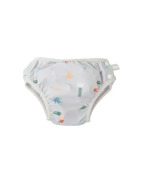 Bimbidreams leak-proof baby swim diaper UPF 50+ 18-24 months — Tucan Grey