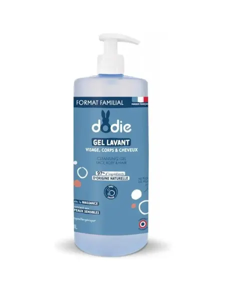 Dodie 3-in-1 cleansing gel pump bottle 1 L