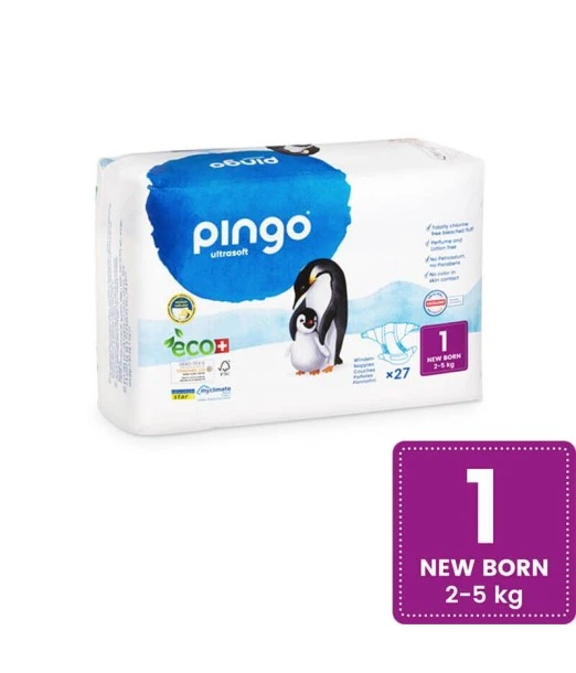 Diapers Pingo Size 1 (2-5 kg) 27 units