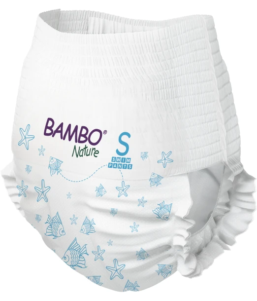 Bambo Nature swim diapers Size S (7-12 kg) – pack of 12 diapers