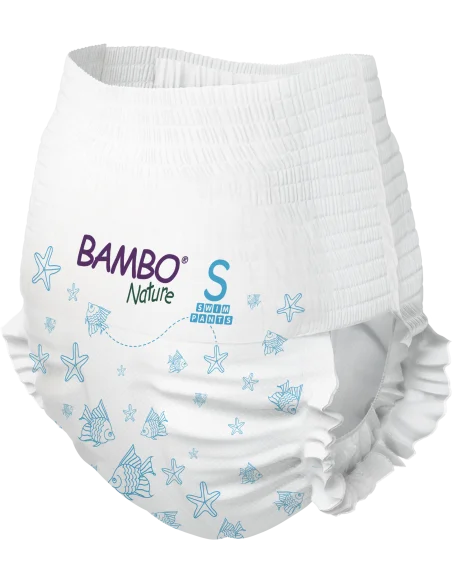 Bambo Nature swim diapers Size S (7-12 kg) – pack of 12 diapers