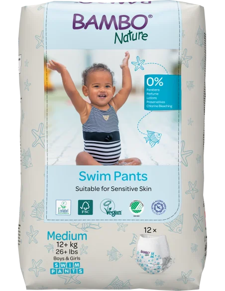 Bambo Nature swim diapers Size M (12kg+) - 12 diapers — photo 2