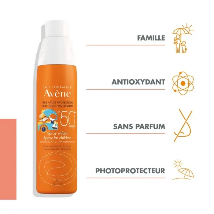 Avène Crème Solaire SPF 50+ Bébé & Enfant Spray 200ml