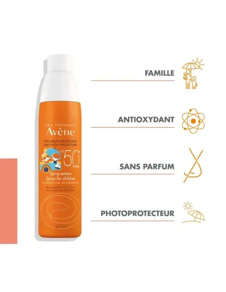 Avène Crème Solaire SPF 50+ Bébé & Enfant Spray 200ml
